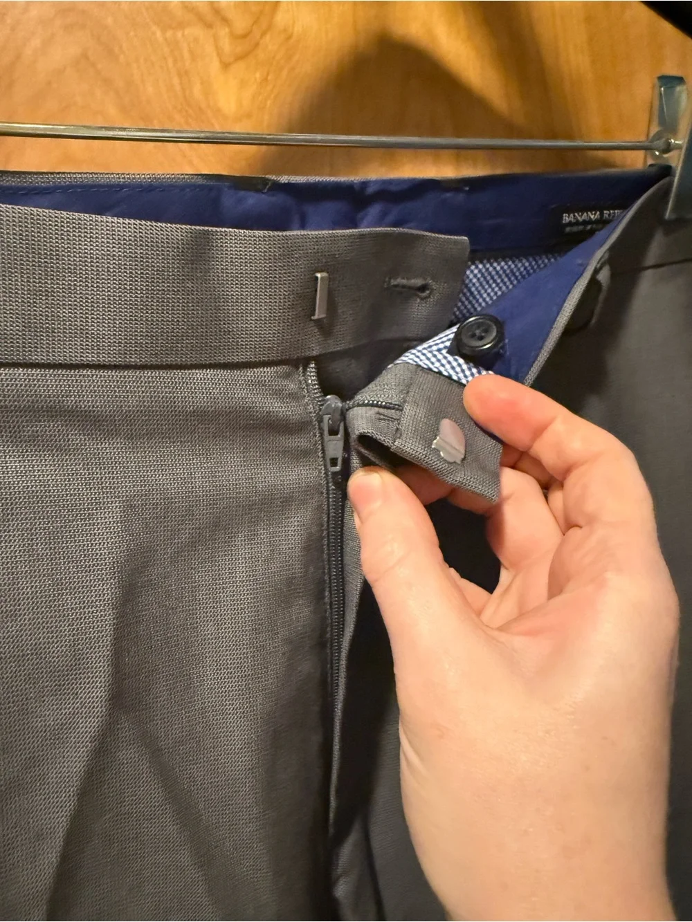 Banana Republic Men's Light Gray Dress Pants